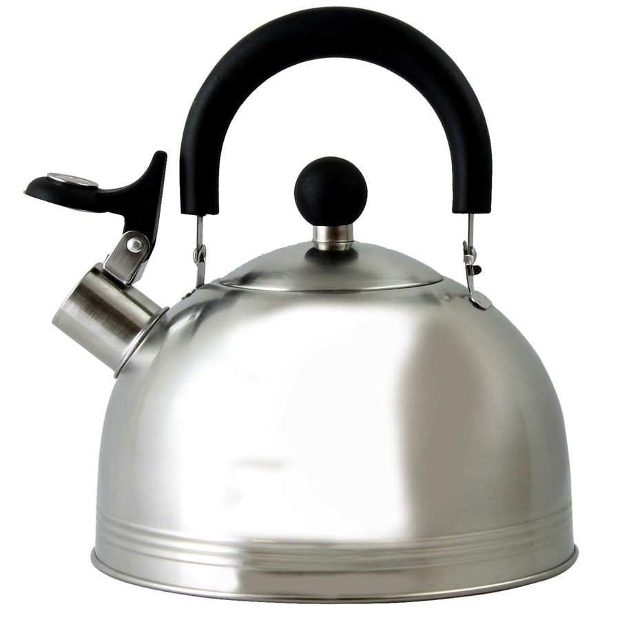 Carterton Stainless Steel Whistling Tea Kettle, 1.5-Quart, Mirror Polish