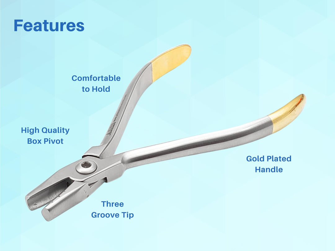 Dela rosa pliers with grooves Hollow Chop contouring pliers Arch forming pliers Wire contouring pliers Orthodontic dental ARTMAN BRAND