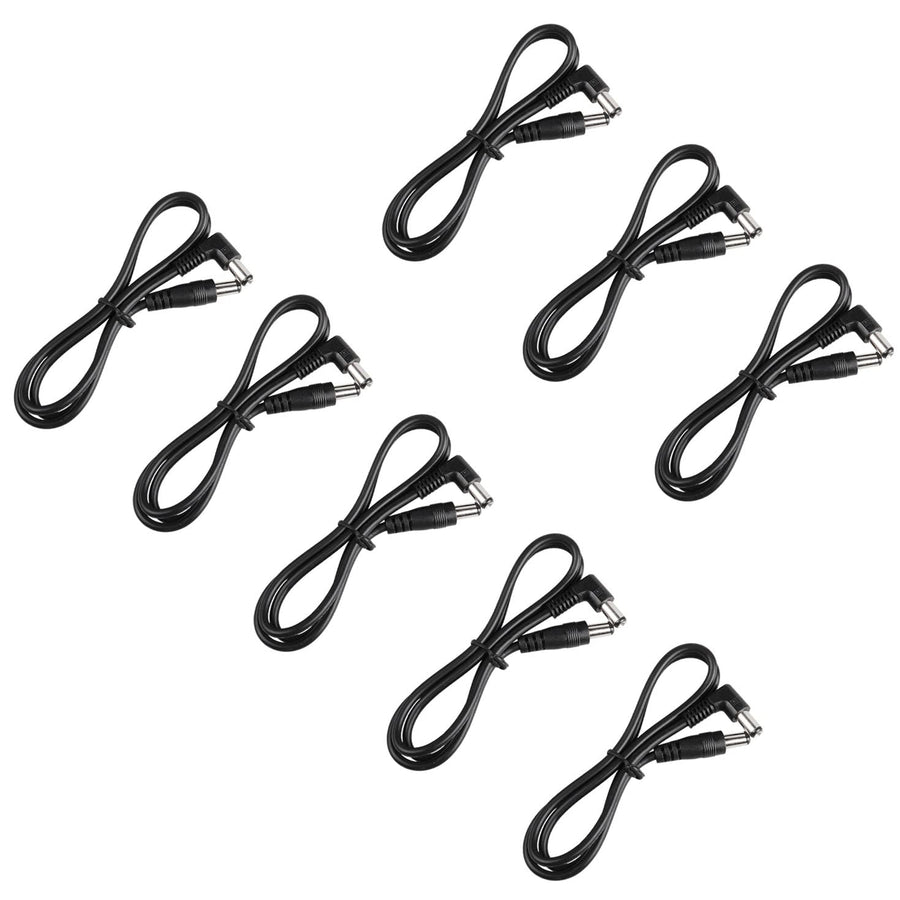 Guitar Effect Pedal DC Cable 5.5 x 2.1mm Power Lead/Cord, Male to Male 24AWG Connector Plug Wire Adapter (24 in, 8 Pack)