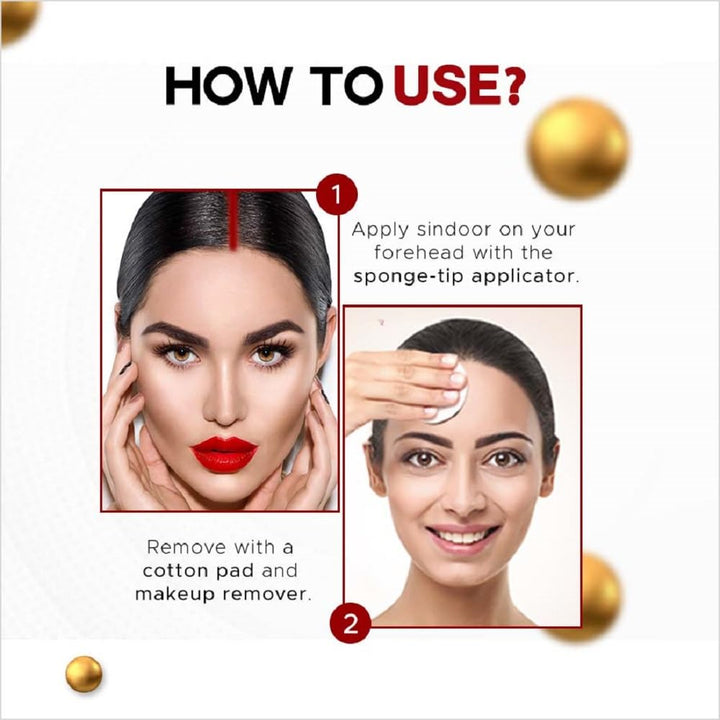 Sindoor, Red, 3.8ml | Smudge proof formula | Long lasting