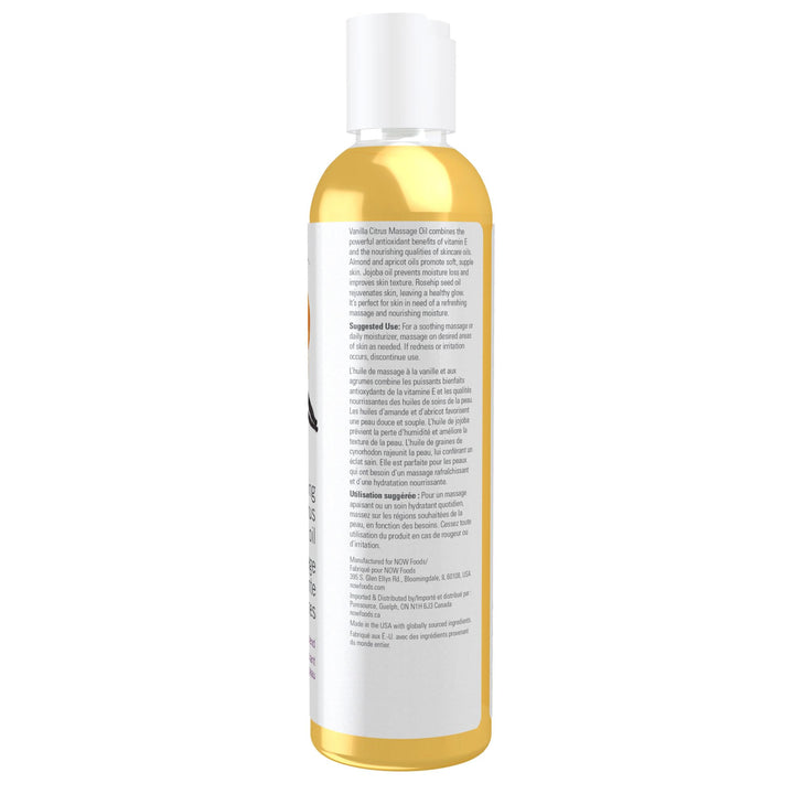 NOW Solutions, Refreshing Vanilla Citrus Massage Oil, S