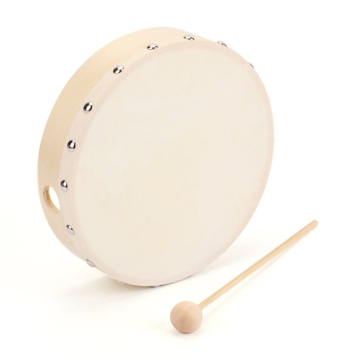 Foraineam 3 Pack 8 Inches Hand Drum Goatskin Drumhead W