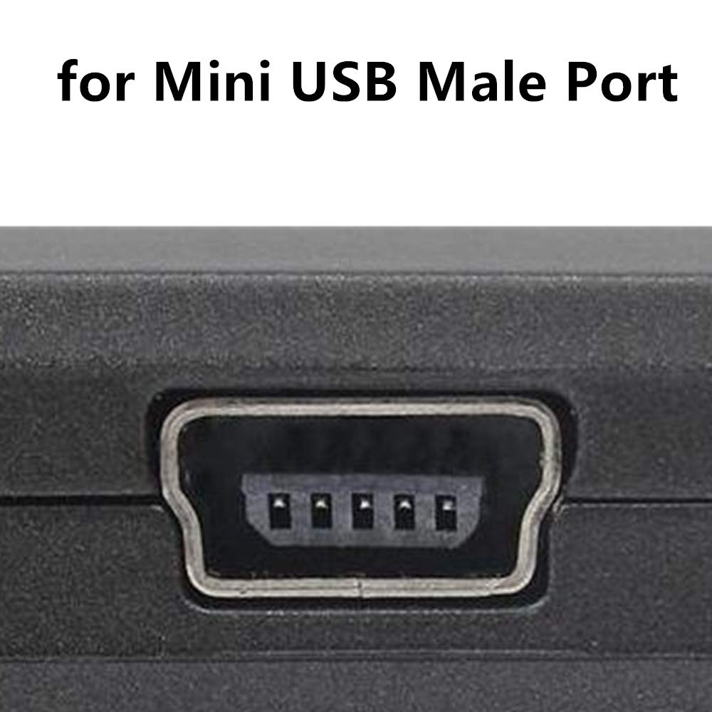 Universal Car Charger Adapter 5 Pin Mini USB 4M DC 1A Power Supply for GPS Navigation Dash Cam (4 Meter/13ft)