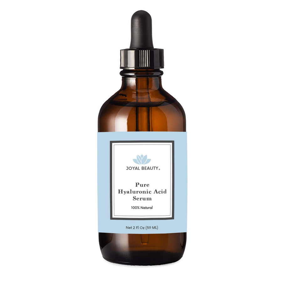 Hyaluronic Acid Serum for Face Skin Eyes Lips. 100% Pure Anti-aging Hydrating Skin Serum. 4% Highest Concentration On The Market. Super Low Molecular Weight for Deep Penetration.