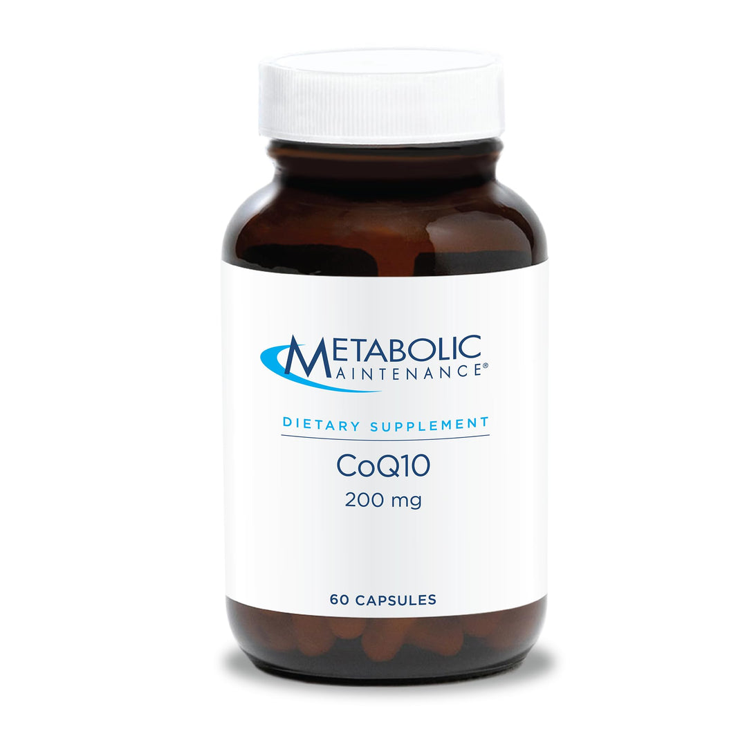 CoQ10 Capsules - 200mg Coenzyme Q10 with Vitamin C - Antioxidant, Immune, Energy + Cardiovascular Support (60 Capsules)