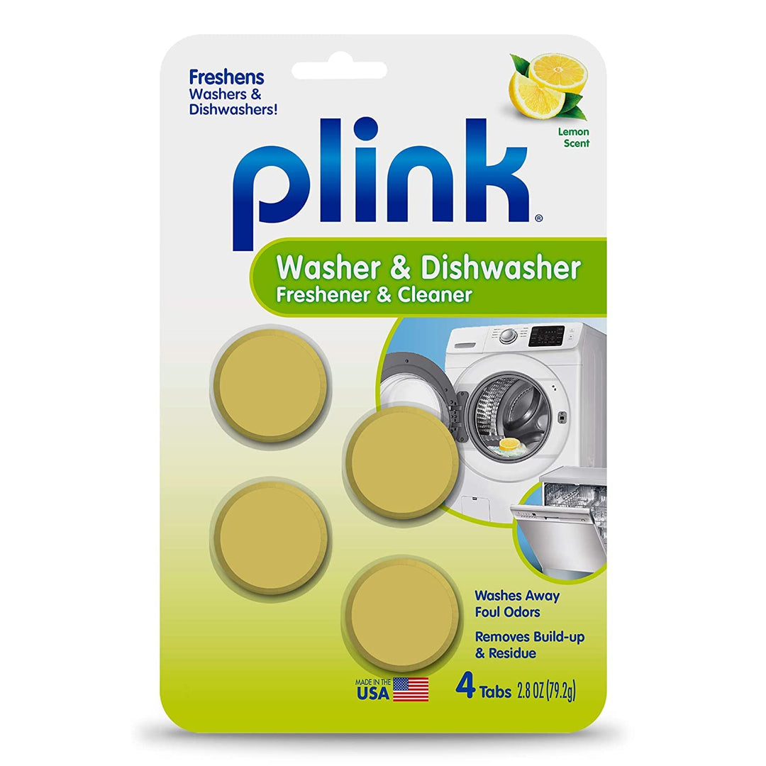 -9024 Summit Brands Washer and Dishwasher Freshener Cleaner, 4 Tabs, Yellow, 1 Count (Pack of 4)