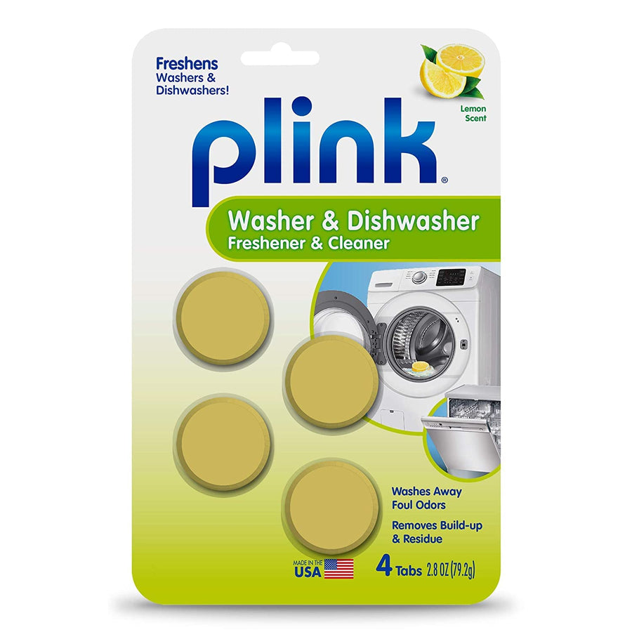 -9024 Summit Brands Washer and Dishwasher Freshener Cleaner, 4 Tabs, Yellow, 1 Count (Pack of 4)