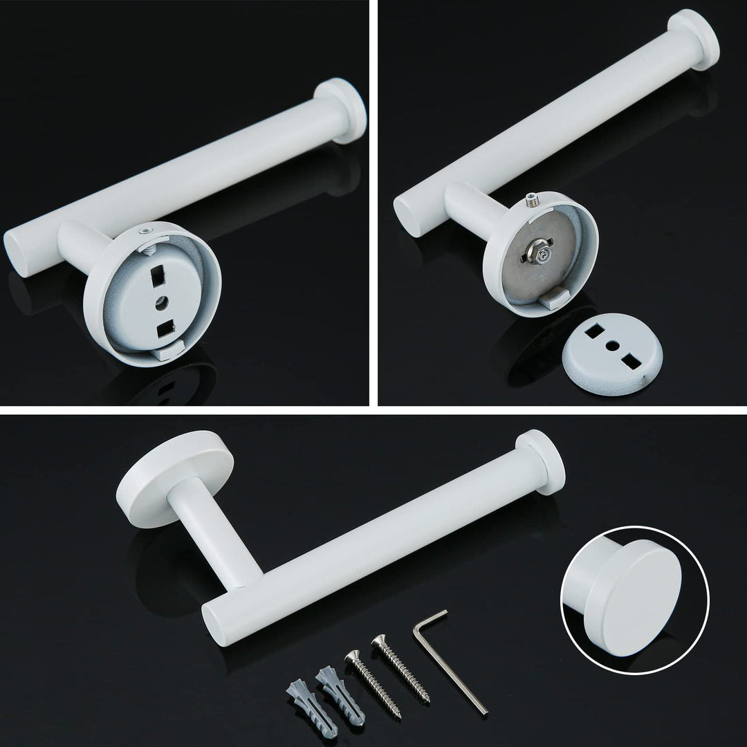 SEABEFORE White Toilet Roll Holder Bathroom Toilet Pape