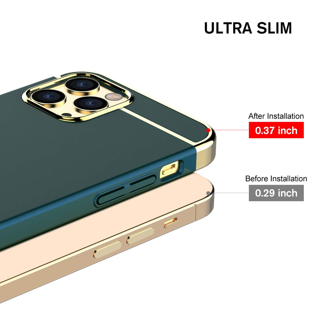 RORSOU 3 in 1 Ultra Thin and Slim Hard Case Coated Non 
