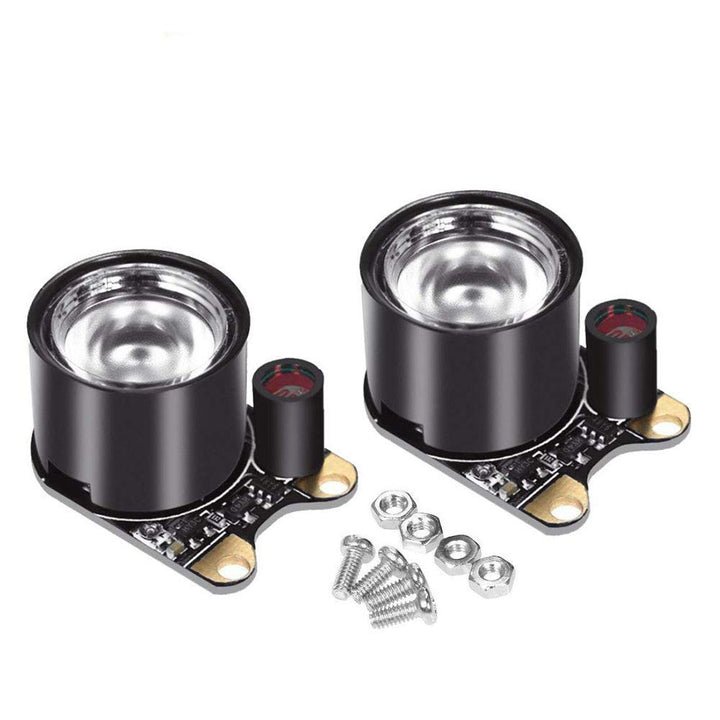 2 Pcs Infrared LED Light Board Module for Raspberry Pi Camera Night Vision, 3W 850 IR High Power Night Vision Infrared Illuminator with Adjustable Resistor for Raspberry Pi Camera