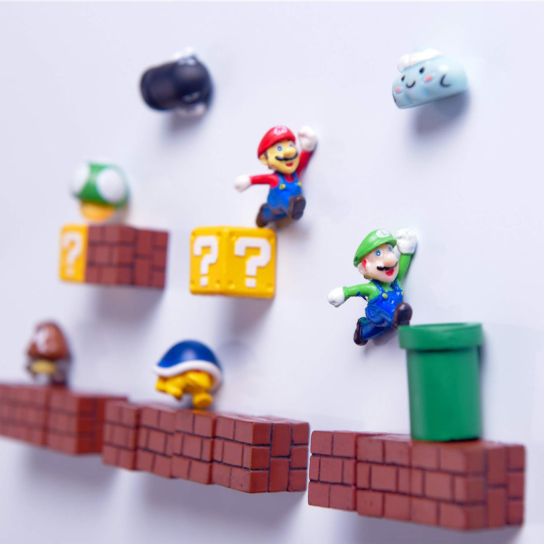 20 PCS Fridge Magnets Plumber - 3D Refrigerator Magnets Set,Plumber Rocket Office Mushroom Magnets,Calendar Magnet,Whiteboard Magnets,Christmas Magnets,Perfect for Ornaments Decoration