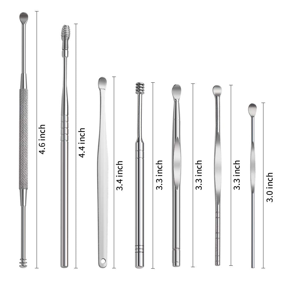 8 Pcs Ear Pick Earwax Removal Kit, Ear Cleansing Tool S