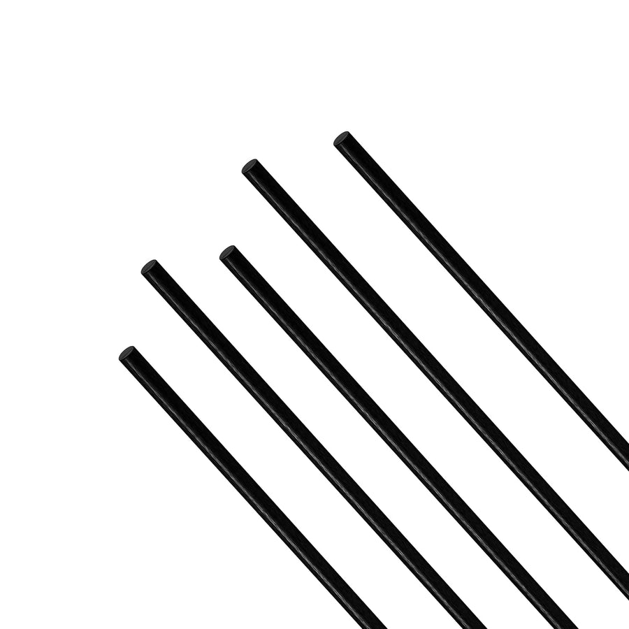 Carbon Fiber Rod Pultrusion 3mm(OD) for Quadcopter, DIY Project, Solid Matte Pole, Length 200mm, 5pcs
