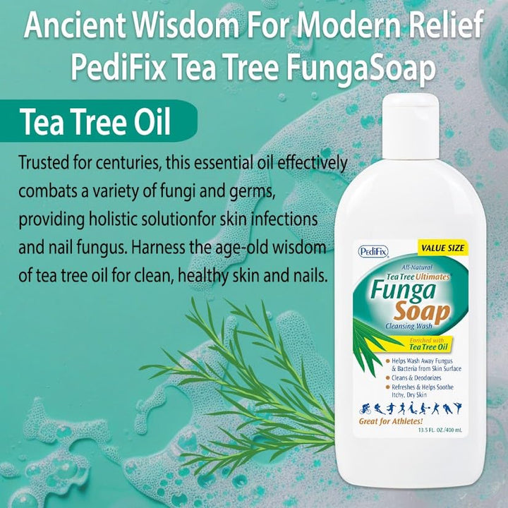 PediFix FungaSoap Cleansing Wash Value Size,13.5 Ounces