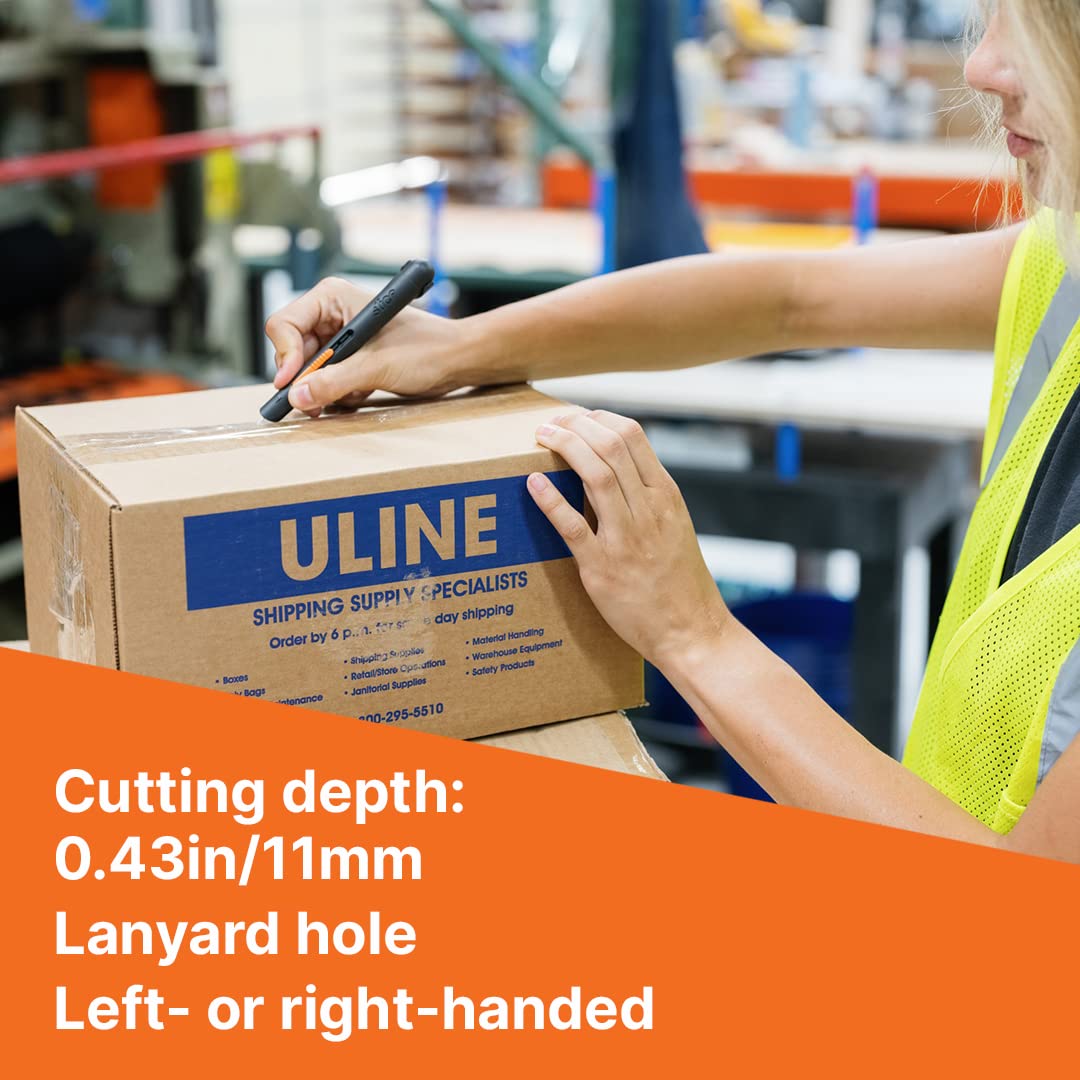 10513 Pen Cutter, 3 Position Manual Blade, Cuts Packages, Cardboard Box, Stays Sharp up to 11x Longer Than Metal Blades