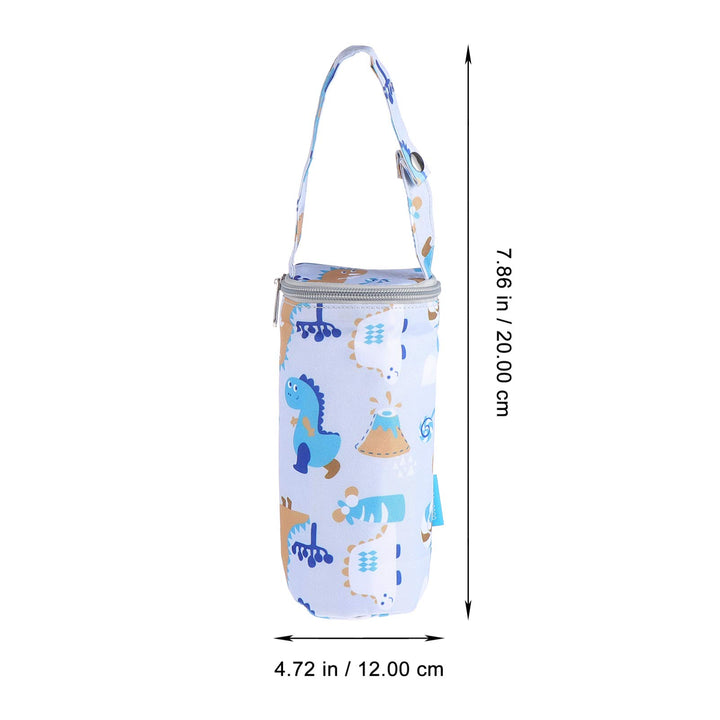 Milk Bottle Insulated Carrier Baby Water Bottle Strap Bag Travel Outdoor Bottle Keep Warm Carrying Sleeve Pouch 20X12X1cm