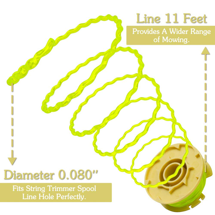 Future Way 6-Pack Weed Eater String Replacement for Ryo