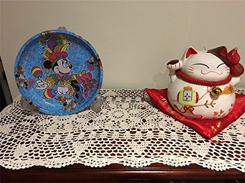 Handmade Crochet Lace Table Cloth Doilies Doily,Rectangle,16 x 35 Inch,White