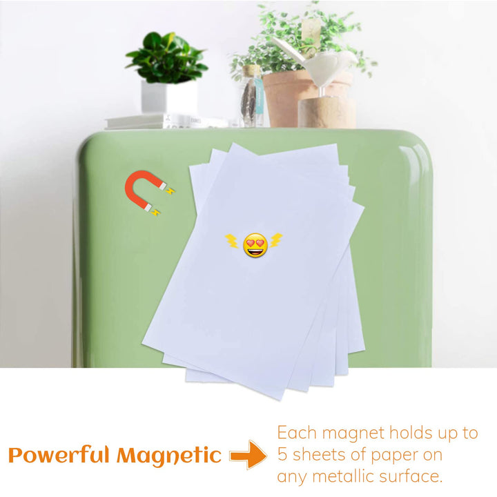 54PCS Fridge Magnets, Cute Emoji Locker Magnets, Decorative Refrigerator Magnetic Board Cabinets Classroom Office Cubicle School Funny Smiley Gifts for Adults (3cm)