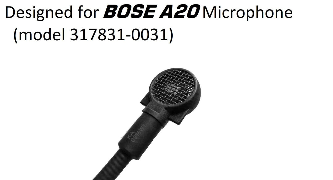 Replacement Aviation Microphone windscreens for Bose Typhoon (Two (2) Pack A20 Model)
