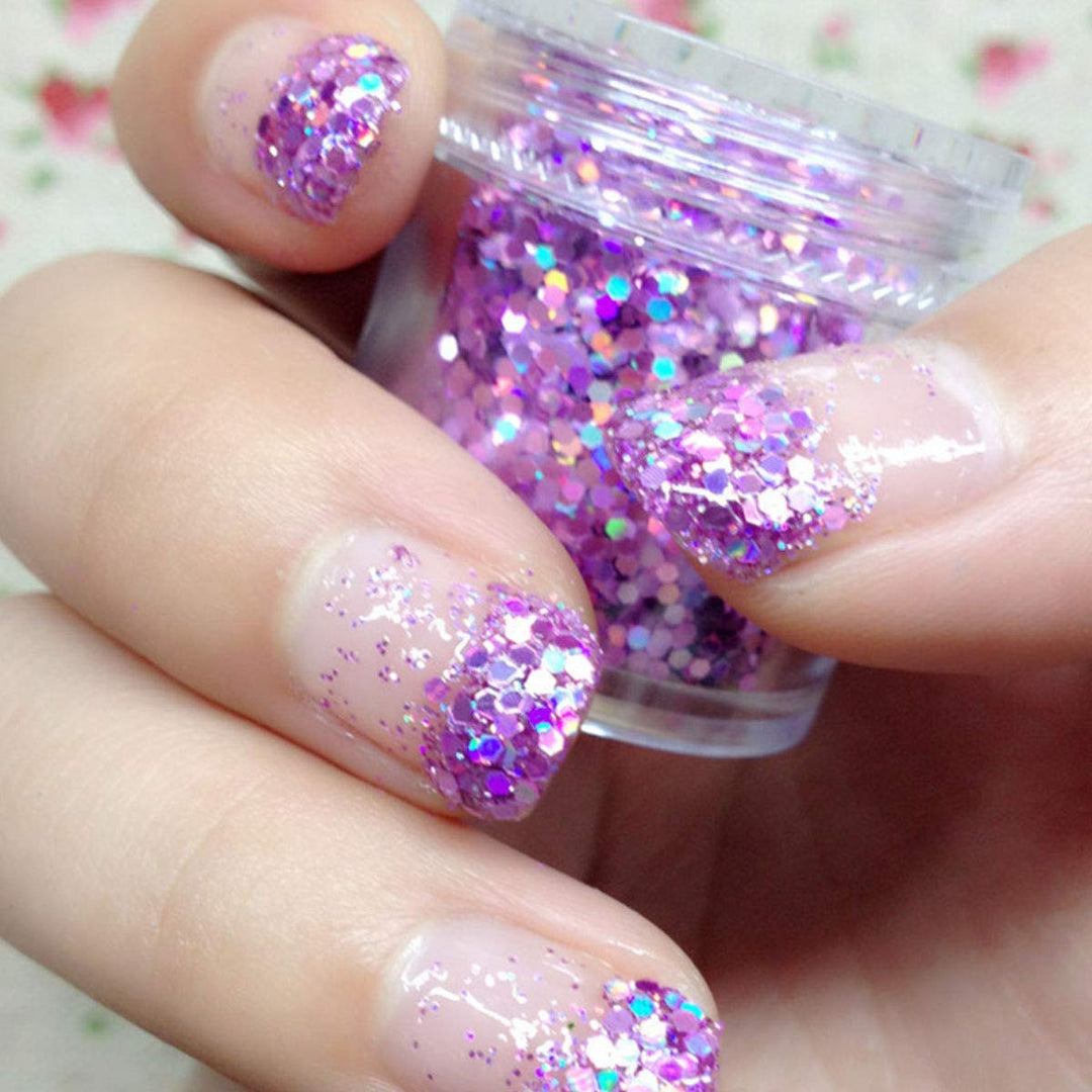 Unime Body Glitter 16 Colors Chunky Glitter For Body Fa