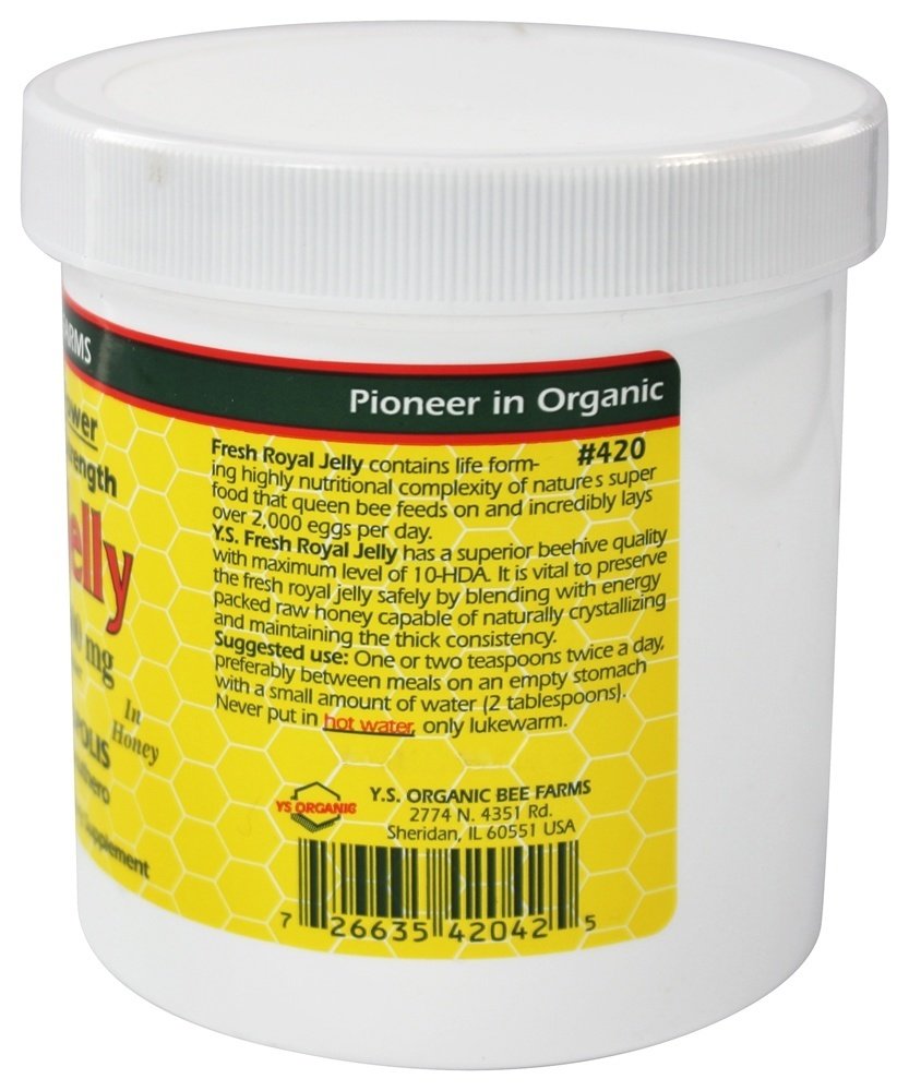 Fresh Royal Jelly + Bee Pollen, Propolis, Ginseng, Honey Mix - 36,000mg Y.S. Org 20.3 oz