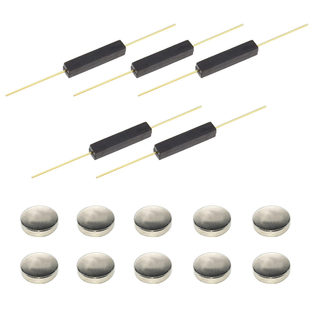 WOWOONE 5pcs Plastic Reed Switch Reed Contact Normally 