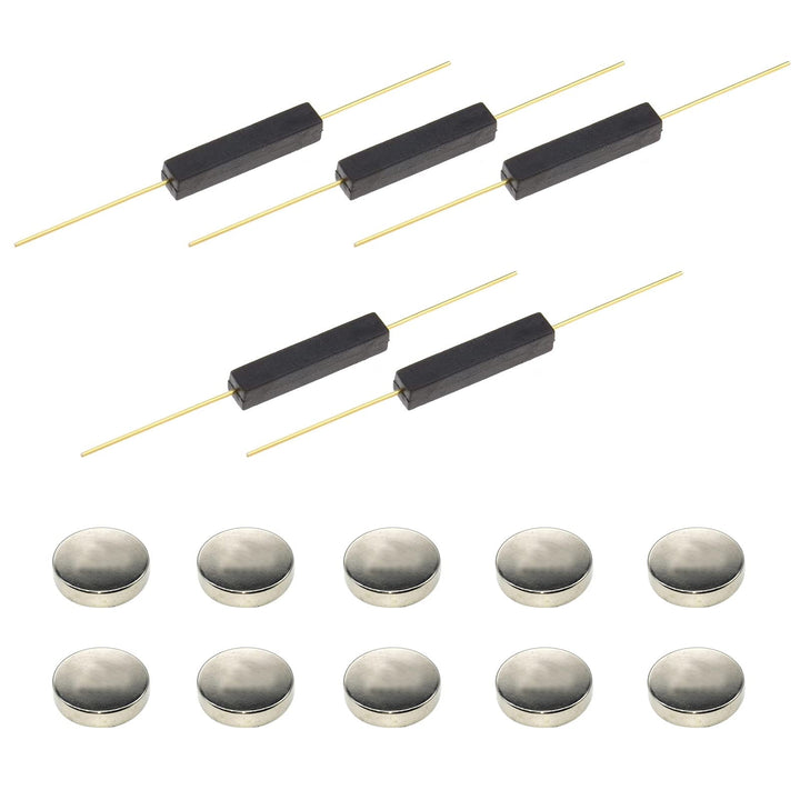 WOWOONE 5pcs Plastic Reed Switch Reed Contact Normally 