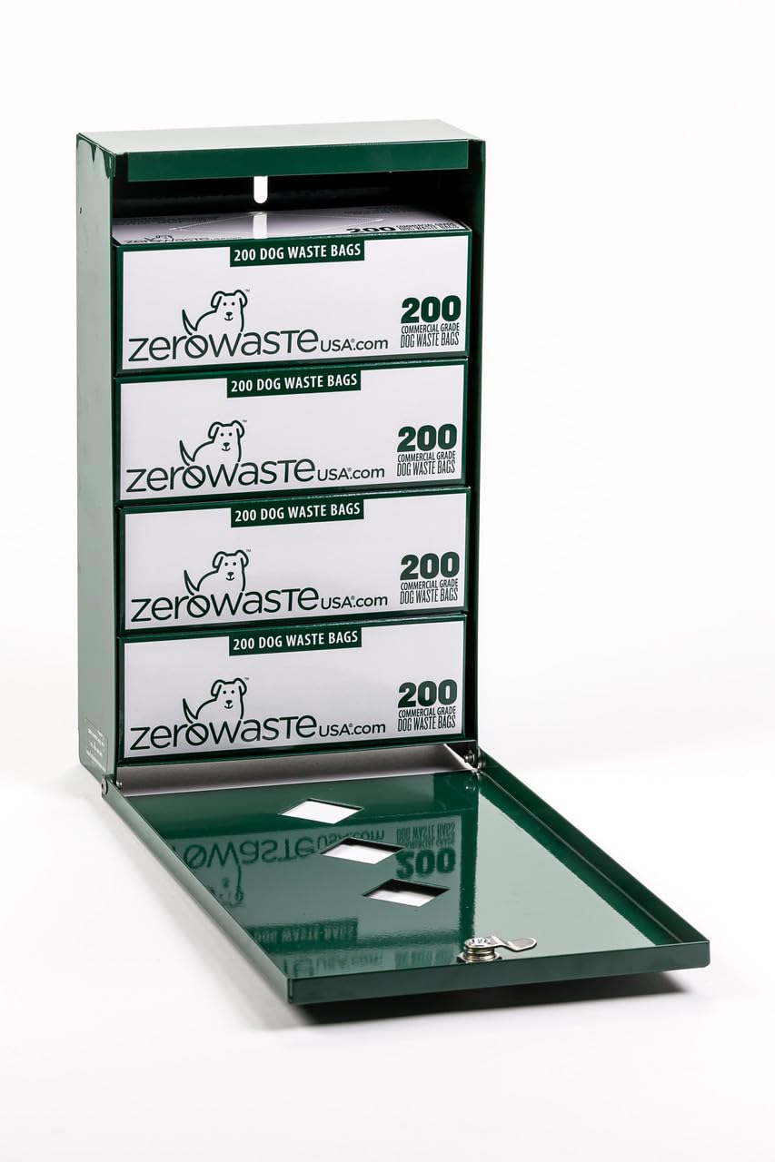 Zero Waste USA 6,000 Premium Dog Waste Station Refill Roll Bags - Up to 40% thicker &amp; stronger than competitor bags - Guaranteed to fit any commercial roll bag dispenser (30 rolls of 200 bags)