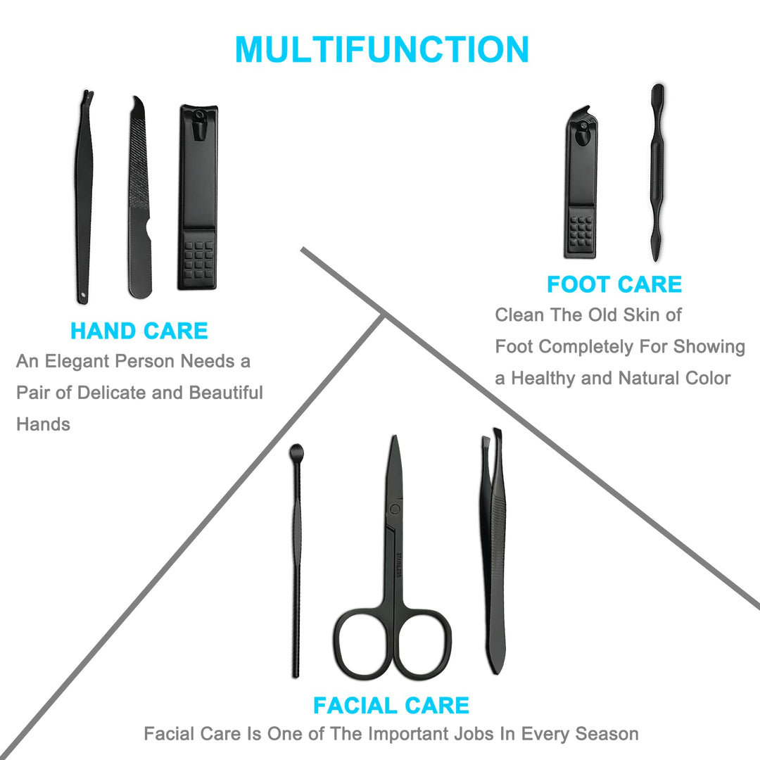 8Pcs Manicure Manicure Set, Nail Kit, Pedicure Kit, Nail Clippers, Professional Grooming Kit, Stainless Steel Manicure Kit, Professional Pedicure Kit Nail Scissors Grooming Kit, Travel Grooming Kit.