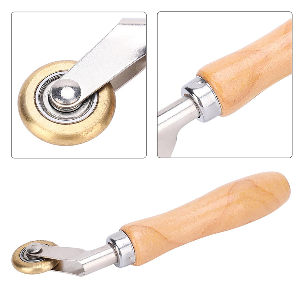 PVC/TPO/EPDM Single Ply Roofing Brass Penny Roller and Flooring Corner Detail Seam Roller (6mm x 30mm)