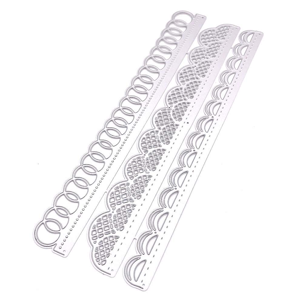 KSCRAFT Lacey Slimline Edge Metal Cutting Dies Stencils