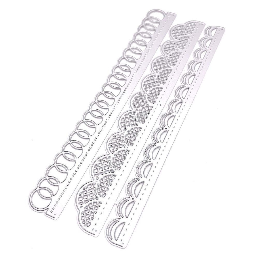 KSCRAFT Lacey Slimline Edge Metal Cutting Dies Stencils