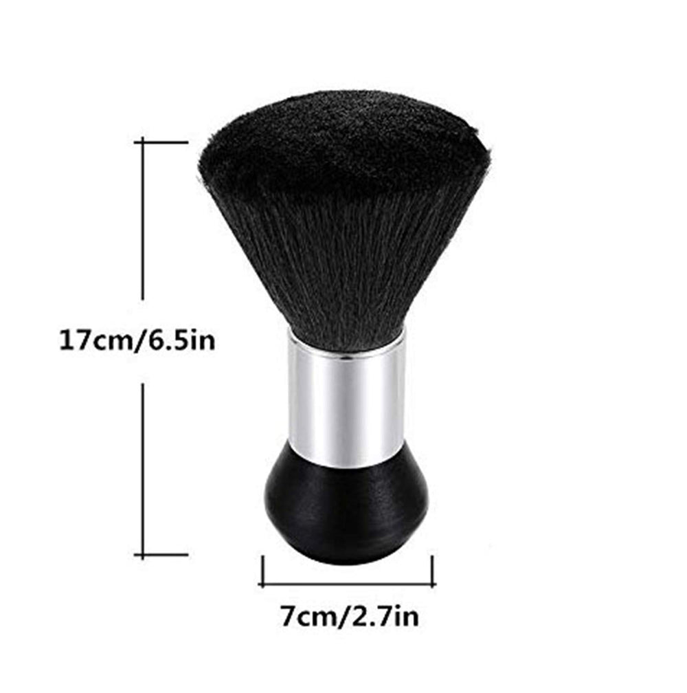 Barber Neck Duster Brush Hair Cutting Kits Hair Salon Hair Removal Brush Professional Broken Hairbrush Haircut Special Cleaning Brush,Black