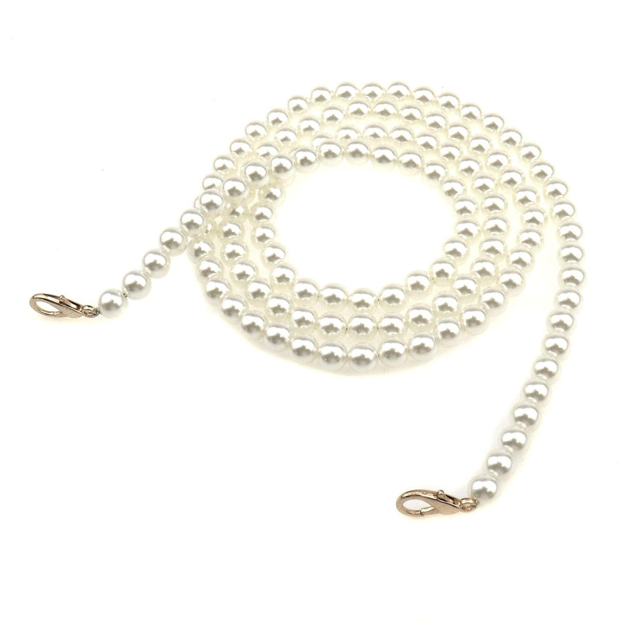 Meprotal 10mm DIY Imitation Pearl Beads Chain Handbag H