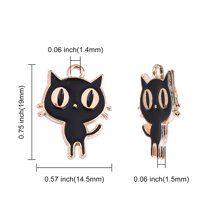 LiQunSweet 60Pcs 2 Colors White &amp; Black Cat All