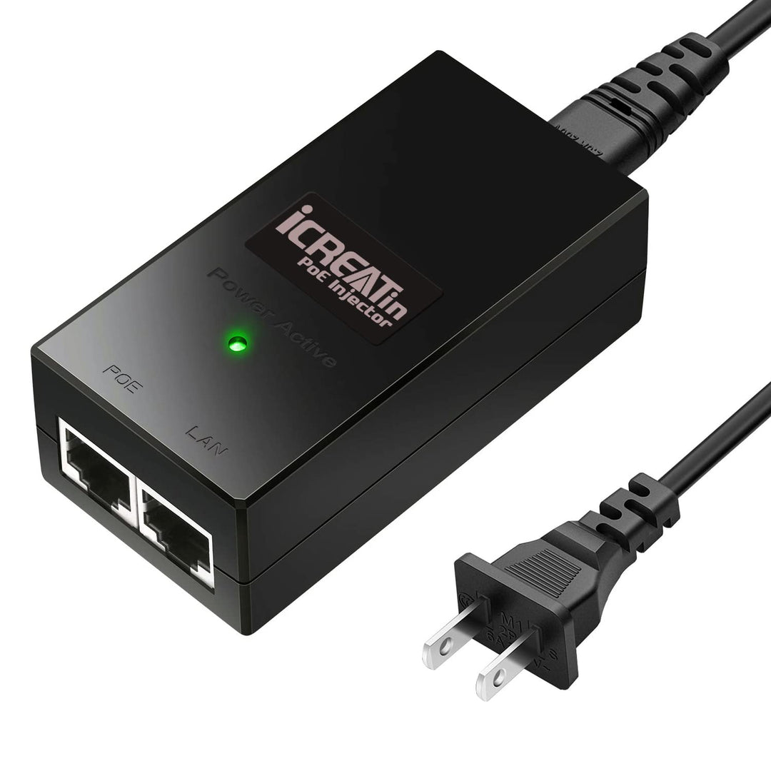 Gigabit PoE+ Injector, 30W POE Power Adapter, IEEE802.3af &amp; 802.3at Compliant,100/1000M Fit for Ubiquiti U-POE-at, U-POE-af, POE-48-24W-G, TP-Link TL-POE160S, TRENnet TPE-115GI, Tenda PoE30G-AT,