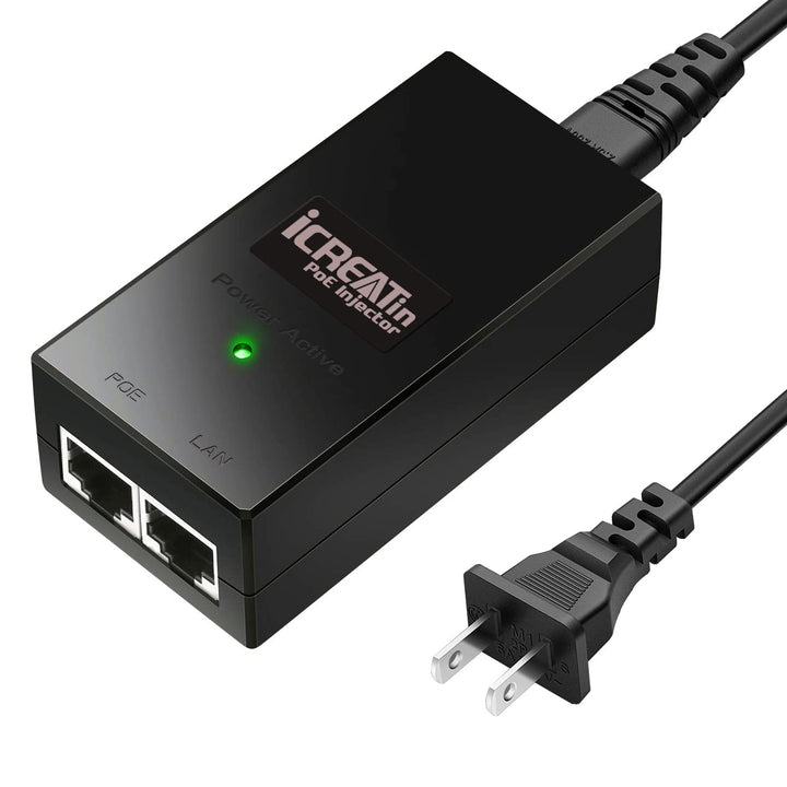 Gigabit PoE+ Injector, 30W POE Power Adapter, IEEE802.3af &amp; 802.3at Compliant,100/1000M Fit for Ubiquiti U-POE-at, U-POE-af, POE-48-24W-G, TP-Link TL-POE160S, TRENnet TPE-115GI, Tenda PoE30G-AT,