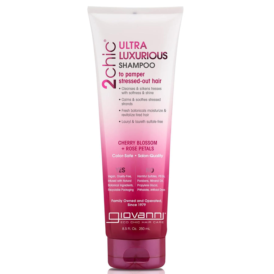 2chic Ultra-Luxurious Shampoo with Cherry Blossom & Rose Petals, 8.5 Fluid Ounce