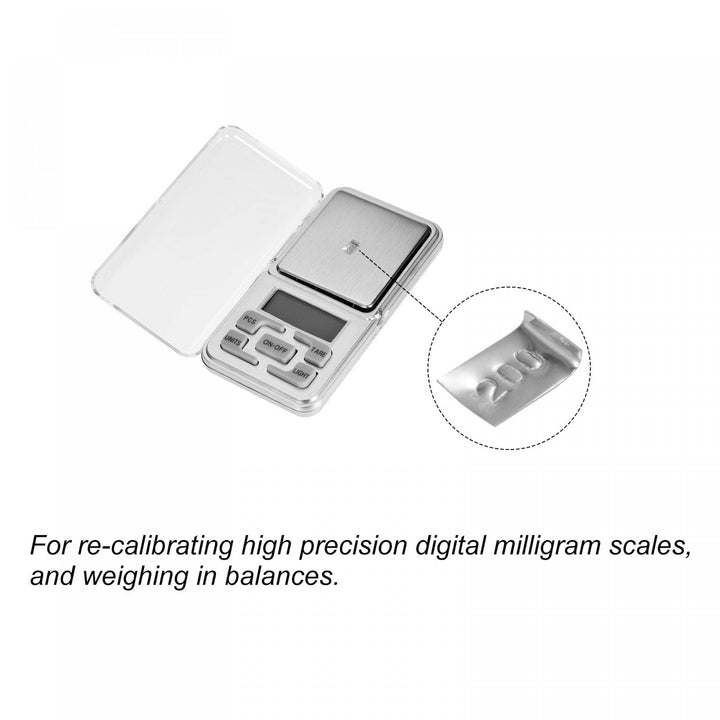 uxcell Calibration Weights 200mg F1 Precision Stainless