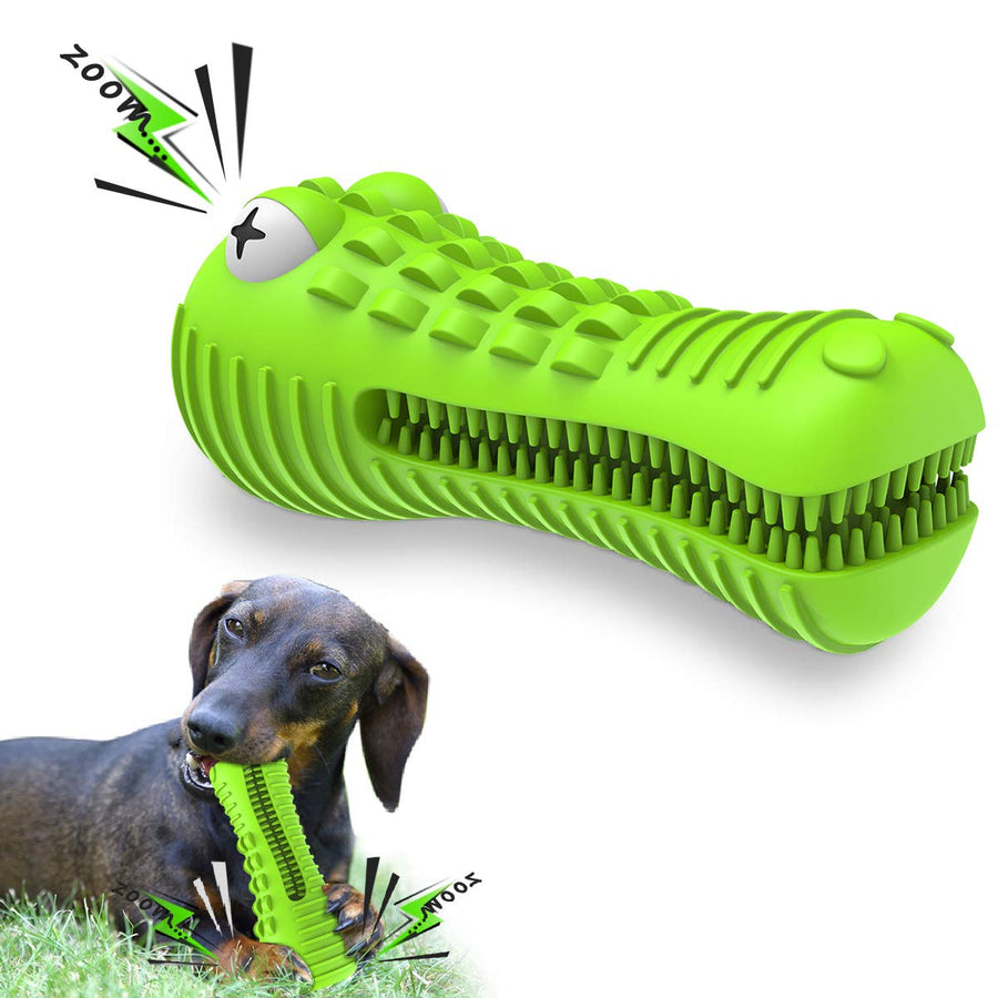 Dog Toys for Aggressive Chewers Large Medium Breed, Indestructible Dog Toothbrush Chew Toys, Squeaky Interactive Tough Extremely Durable, Dogs Toys to Keep Them Busy