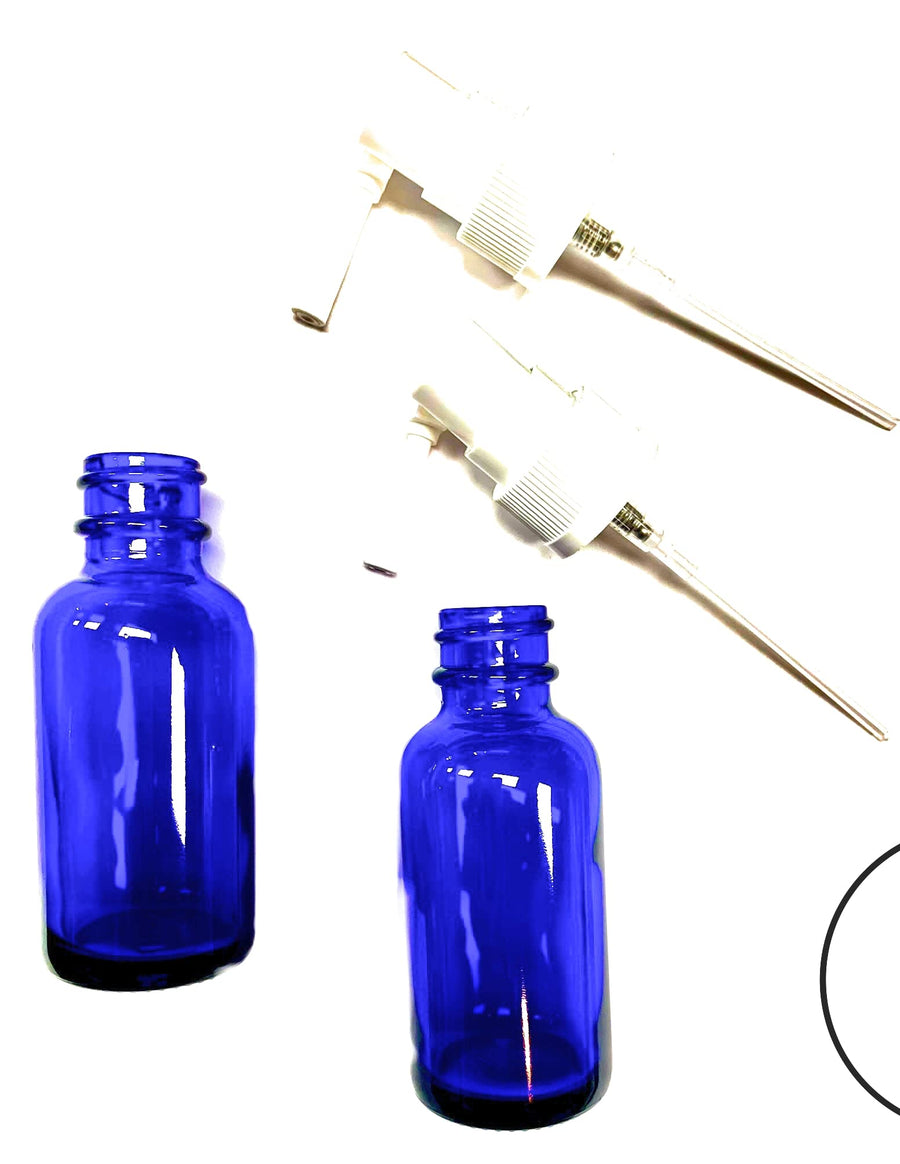 Snoot-Brand Cobalt Blue Glass 2-Pack Travel-Sized 30ml 