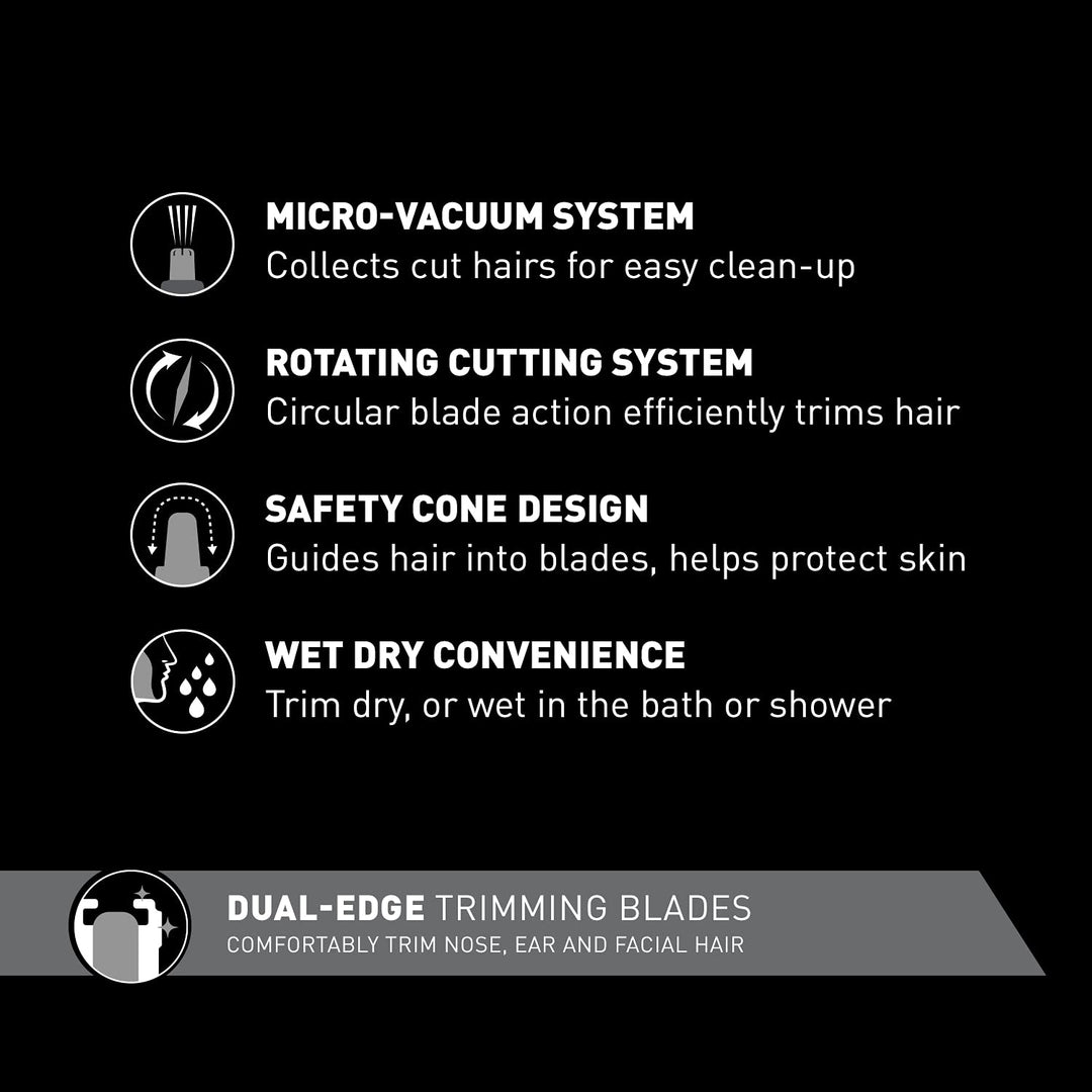 Panasonic ER430K Nose, Ear and Facial Hair Trimmer Wet/