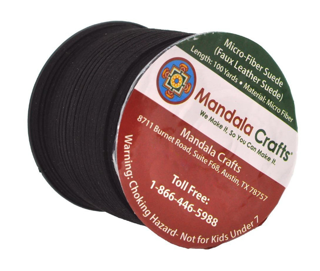 Faux Suede Cords Black Leather Cords for Jewelry Making - 2.65mm Leather Laces Leather Strips Flat Vegan Leather Strings for Dream Catchers Supplies