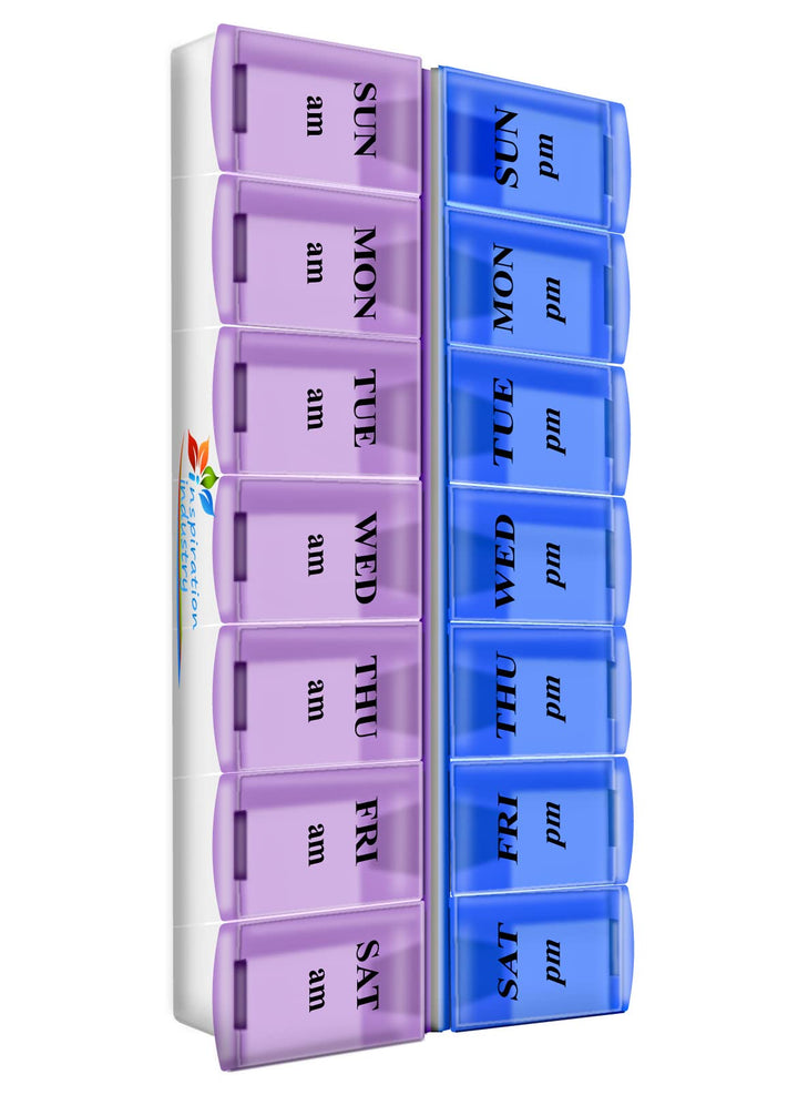 14 Compartments Pill Organizer Box, Medicine Remainder 