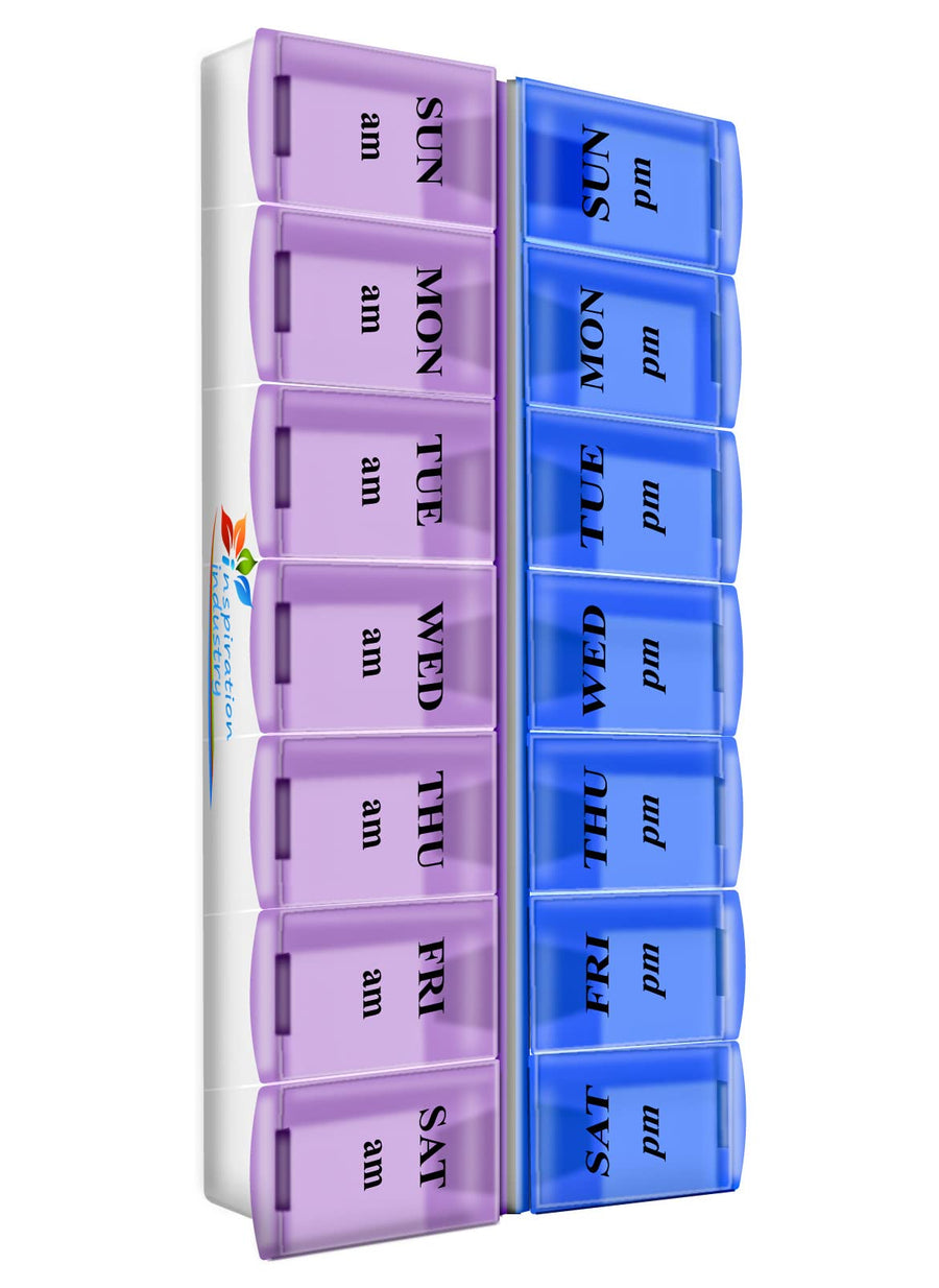 14 Compartments Pill Organizer Box, Medicine Remainder 