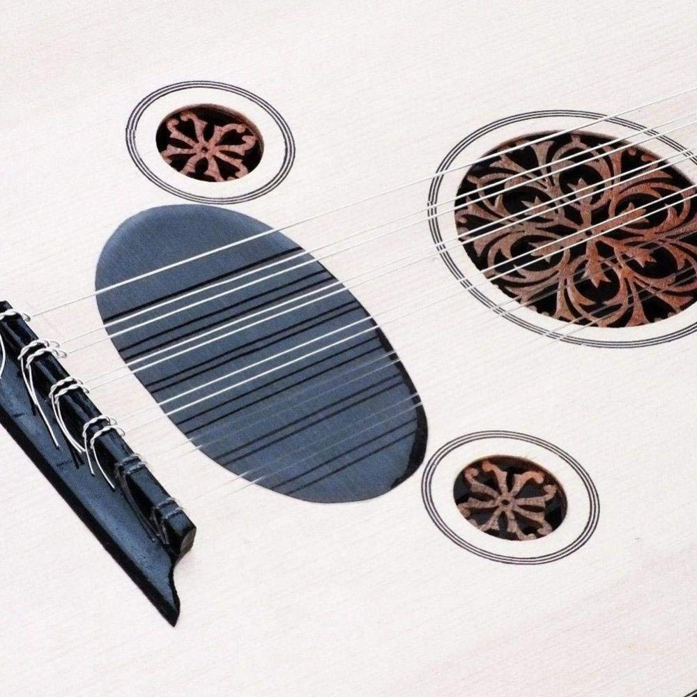 Oud Strings Set, Nylon and Silver-Plated Copper Alloy Strings for Oud Accessory Parts(11 strings)