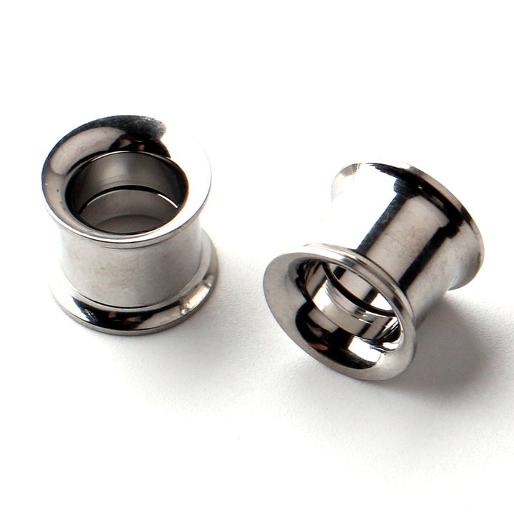 12pcs Surgical Steel Screw Tunnel Gauge Ear Expander Stretching Kit Plugs Piercing -6 Pairs 8g-00g (3mm-10mm) - Silver
