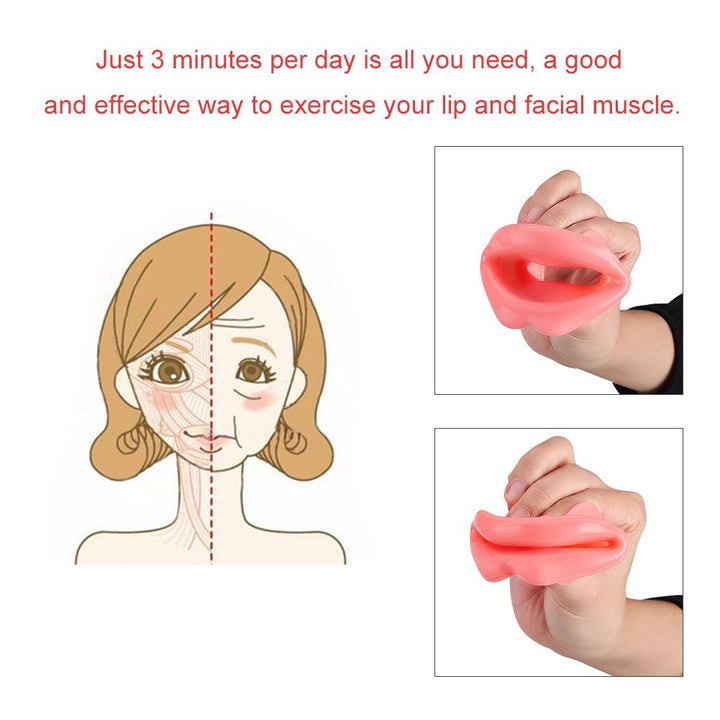 Facial Slimming Tool,Silicone Face Lifting Lip Exercise