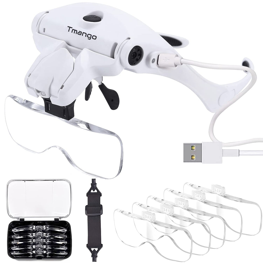 TMANGO Magnifying Glasses with Light for Close Work, Re